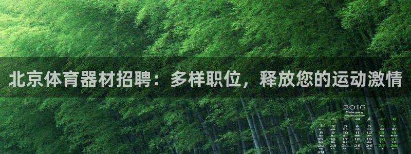 尊龙凯时的最新消息：北京体育器材招聘：多样职位，释放