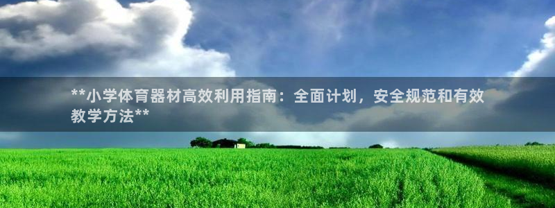 尊龙版末代皇帝：**小学体育器材高效利用指南：全面计