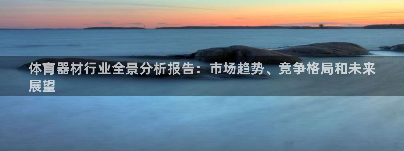 尊龙目前在哪：体育器材行业全景分析报告：市场趋势、竞
