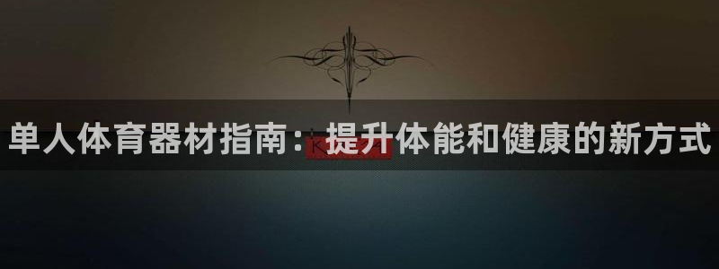 尊龙实业有限公司：单人体育器材指南：提升体能和健康的