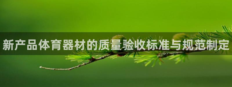 尊龙ag旗舰官网：新产品体育器材的质量验收标准与规范制定